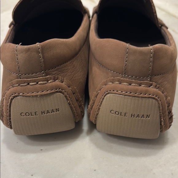 Cole Haan Brown Suede Penny Loafers